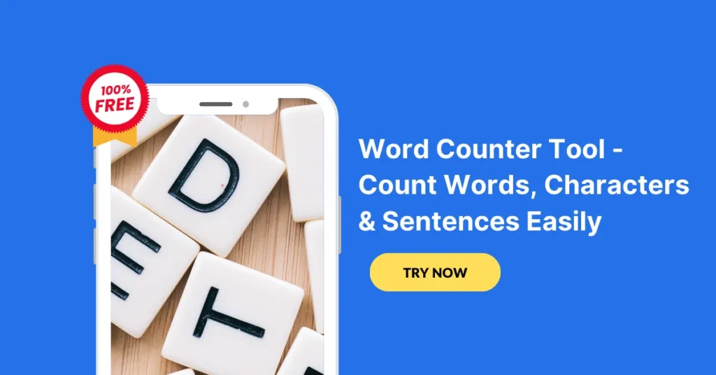 Illustration of the Word Counter Tool, allowing users to easily count words, characters, and sentences.