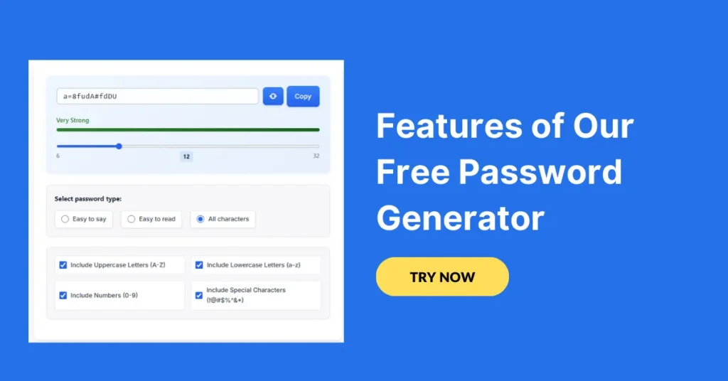 Features of Our Free Password Generator